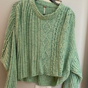 Free people cropped sweater size M
